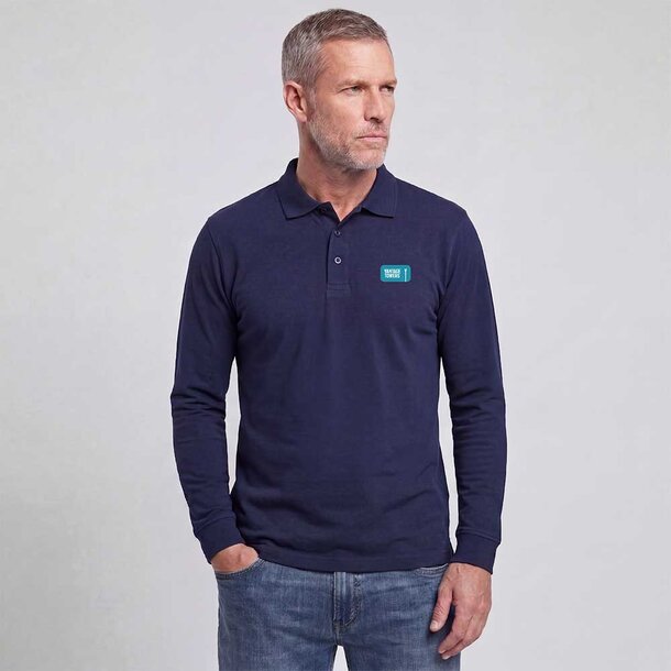 Longsleeve Poloshirt Signal Path Navy blue / Color