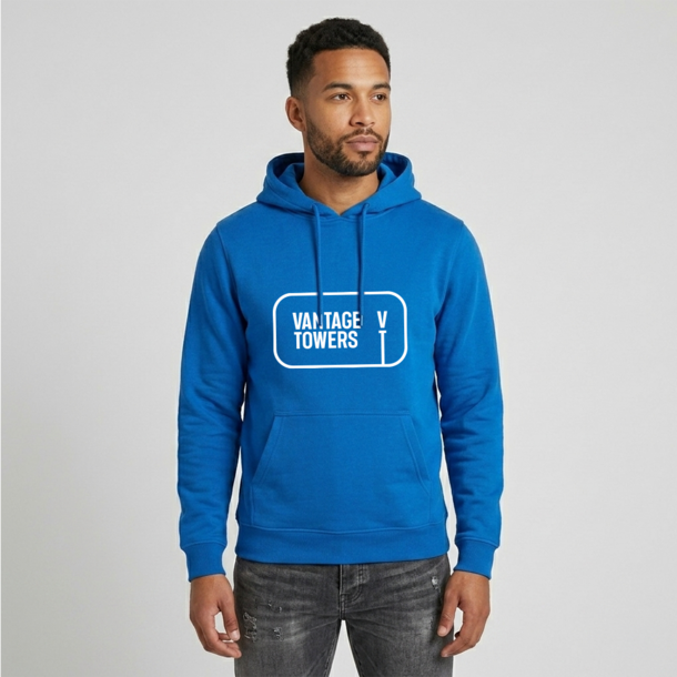 Hoodie Network Light blue