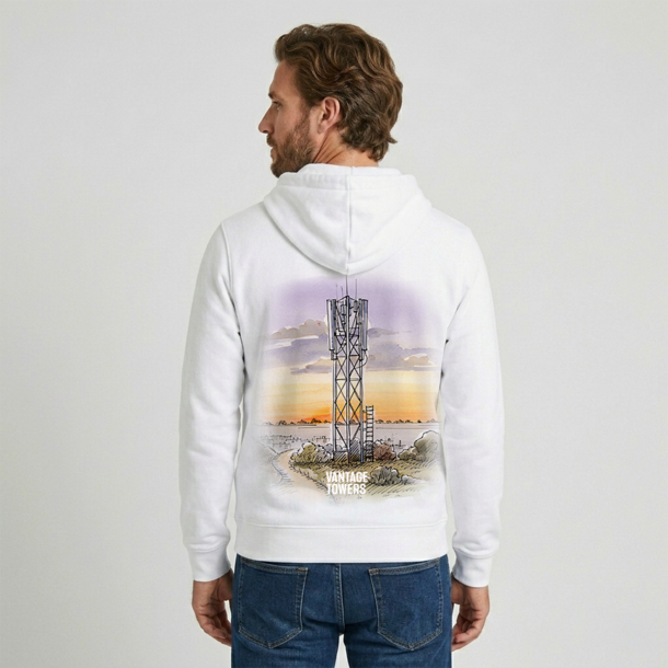 Hoodie Tower Backbone White