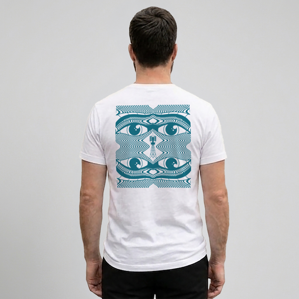 Tshirt Signal Footprint White