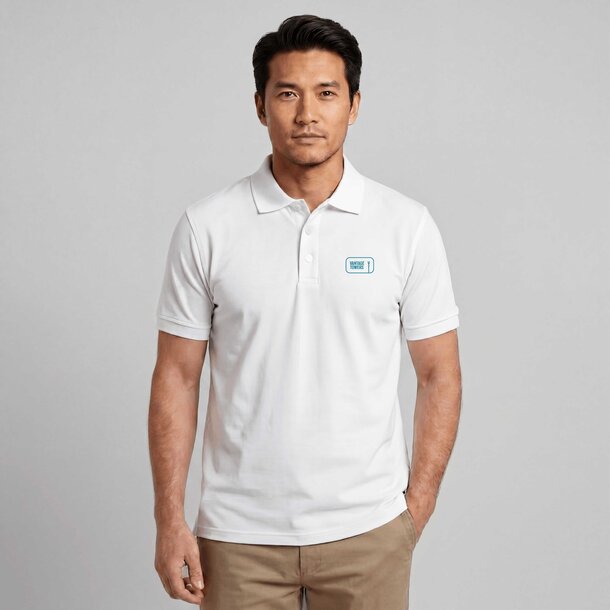 Poloshirt Urban Cell White / Outline
