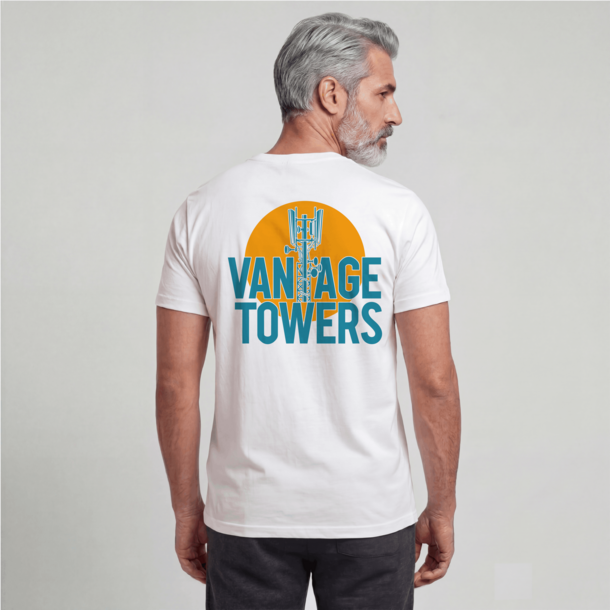Tshirt Antenna Array White / Sunset