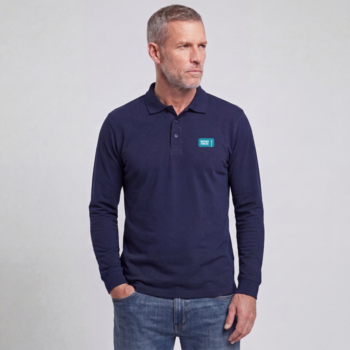 Longsleeve Poloshirt Signal Path Navy blue / Color