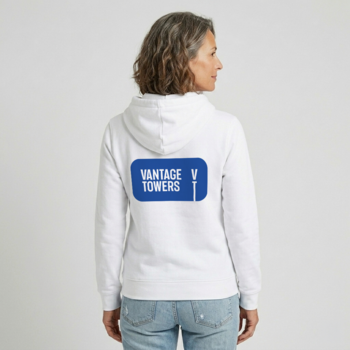 Hoodie Signal Backbone White