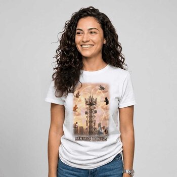 Tshirt Connectivity Cats White