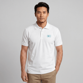 Poloshirt Urban Cell White / Outline