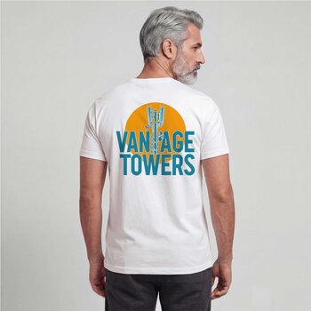 Tshirt Antenna Array White / Sunset